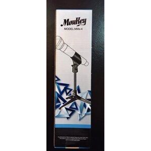 New Desktop Tripod Microphone Stand, Desk Mic Stand Tripod Portable